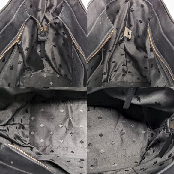 KATE SPADE Dally Laurel Way Saffiano Leather Zip Top Tote Black - Picture 8 of 15